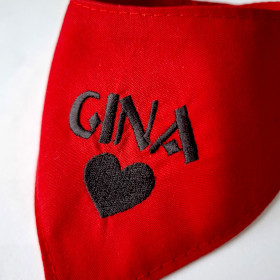 apaszka dla psa czerwona gina